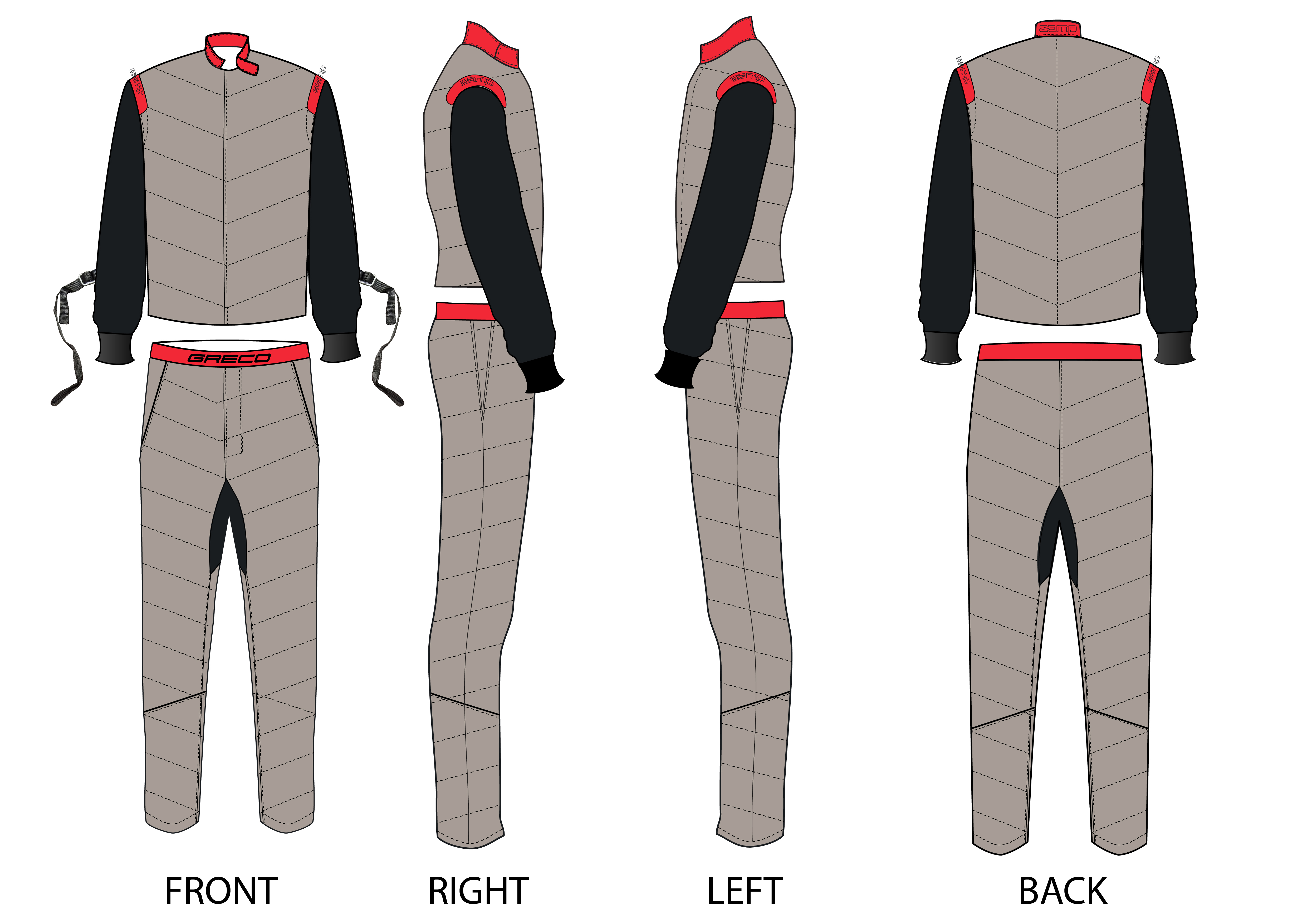 Custom Zamp racing suit