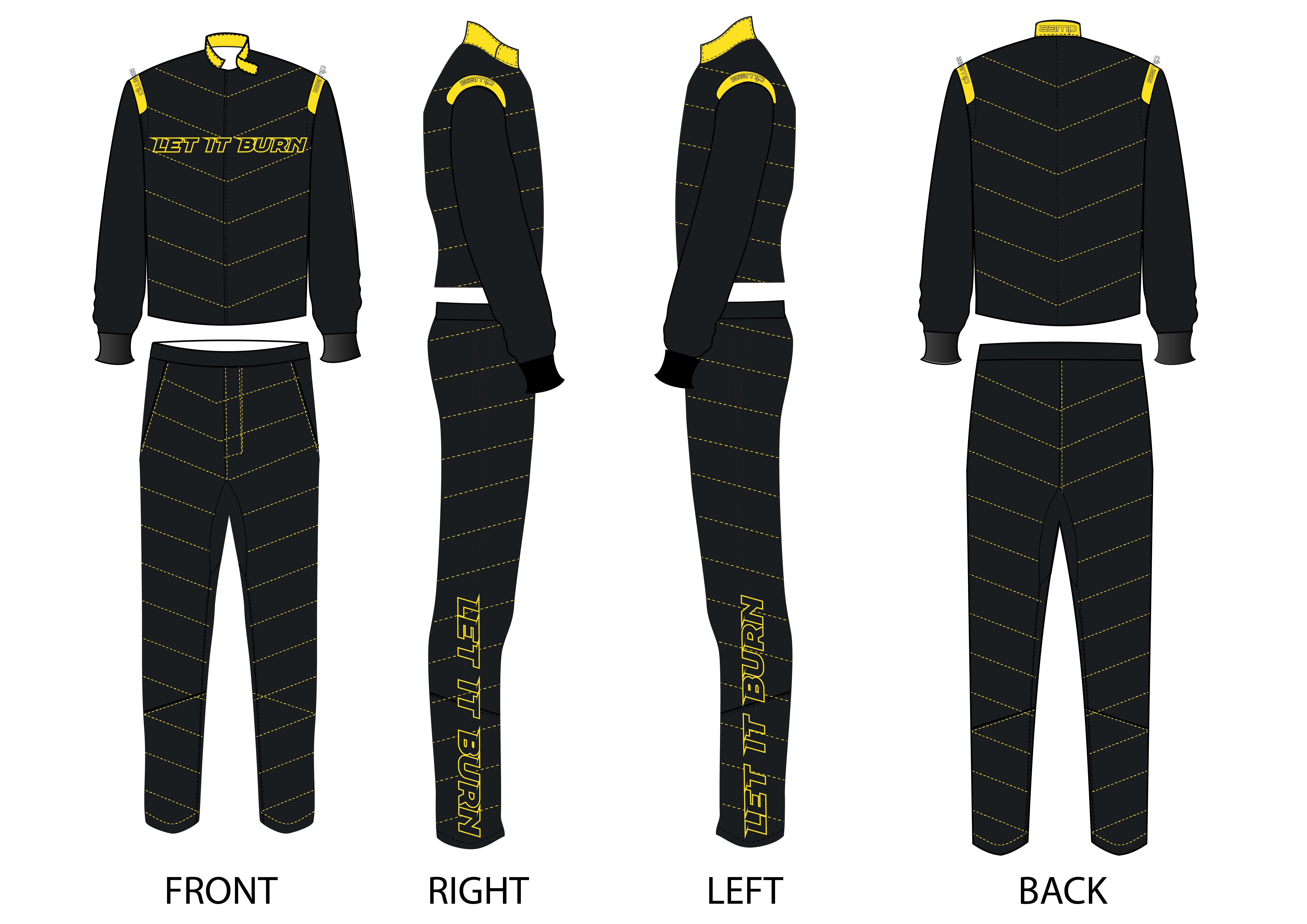 Custom Zamp racing suit