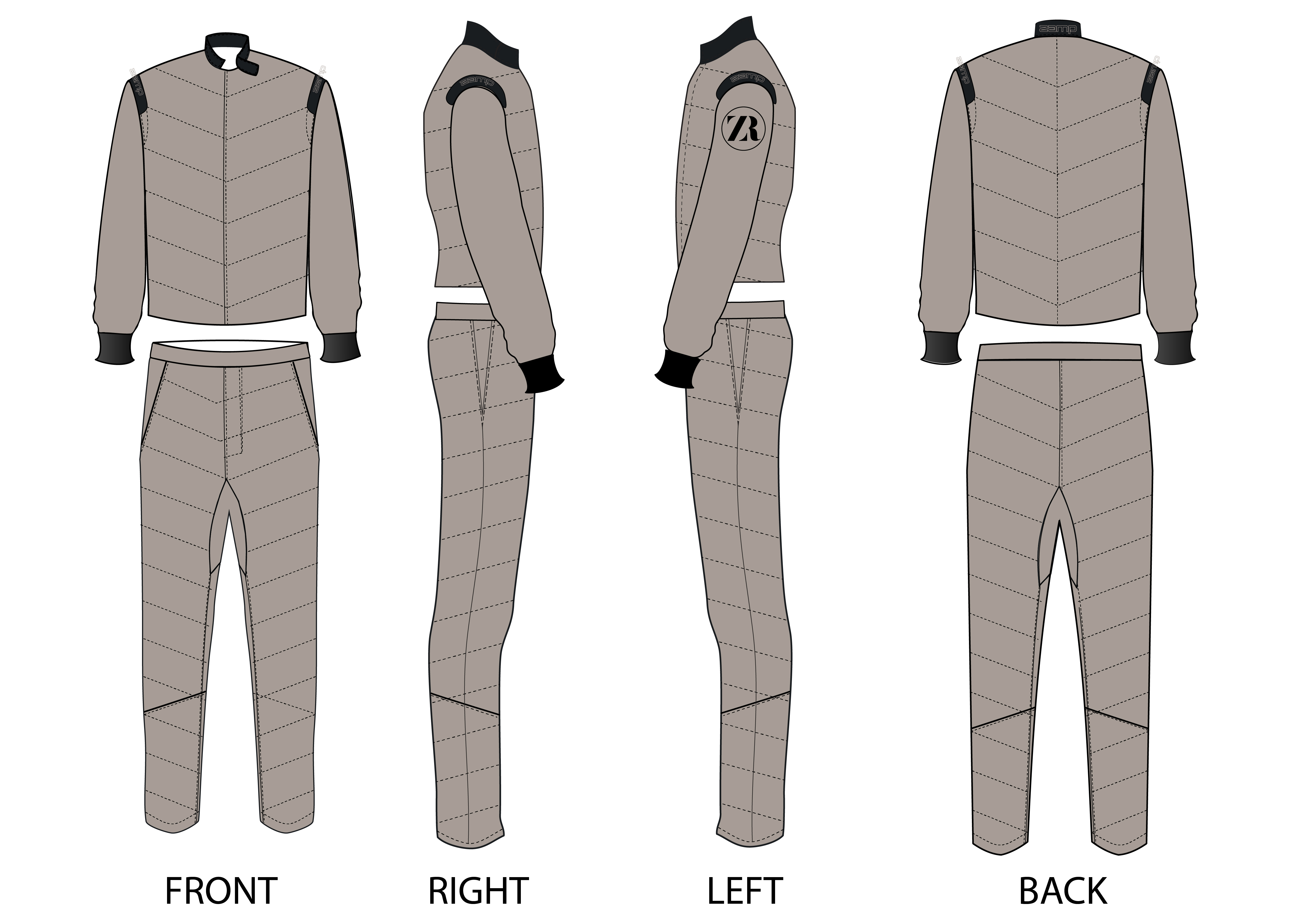Custom Zamp racing suit