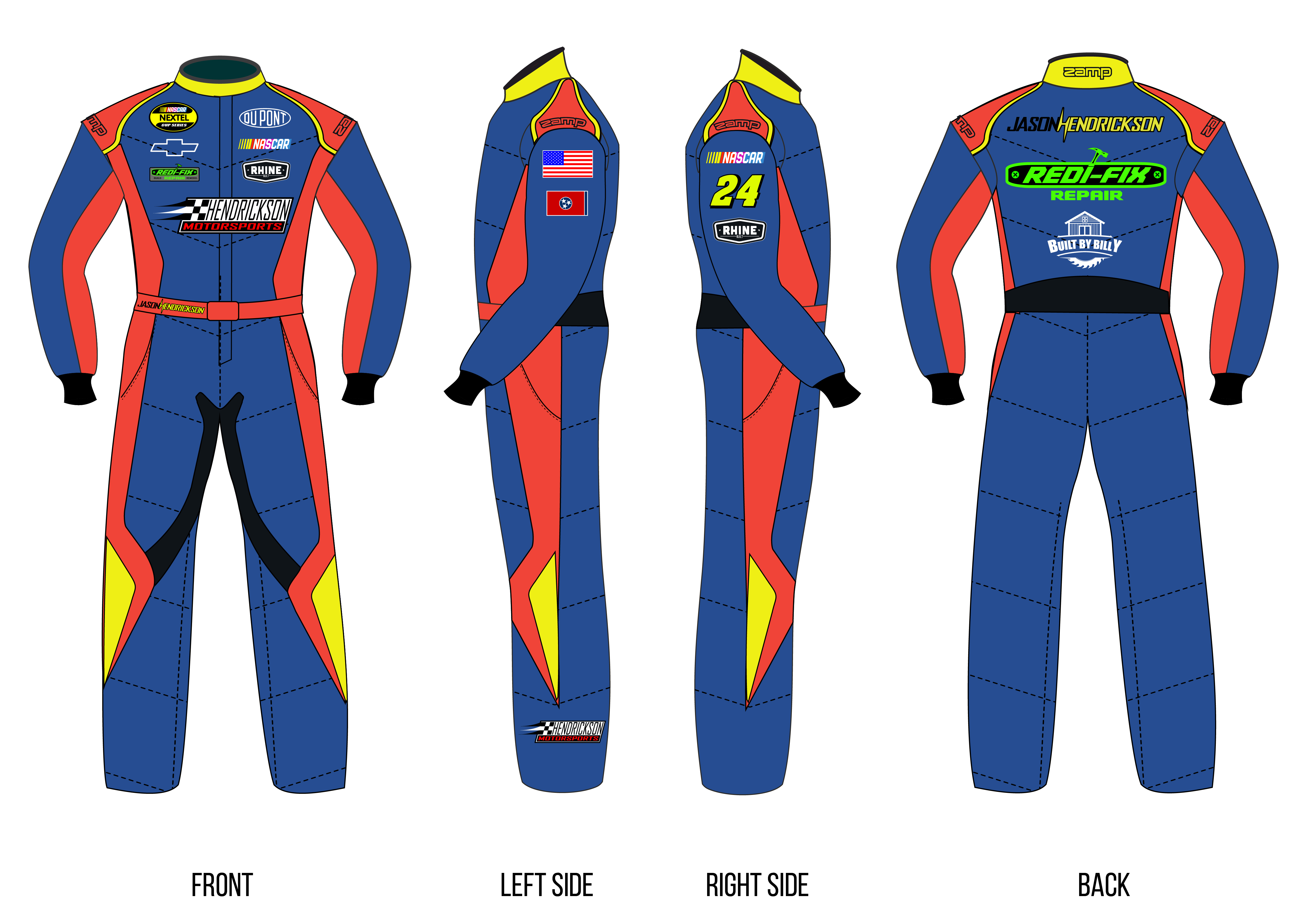 Custom Zamp racing suit