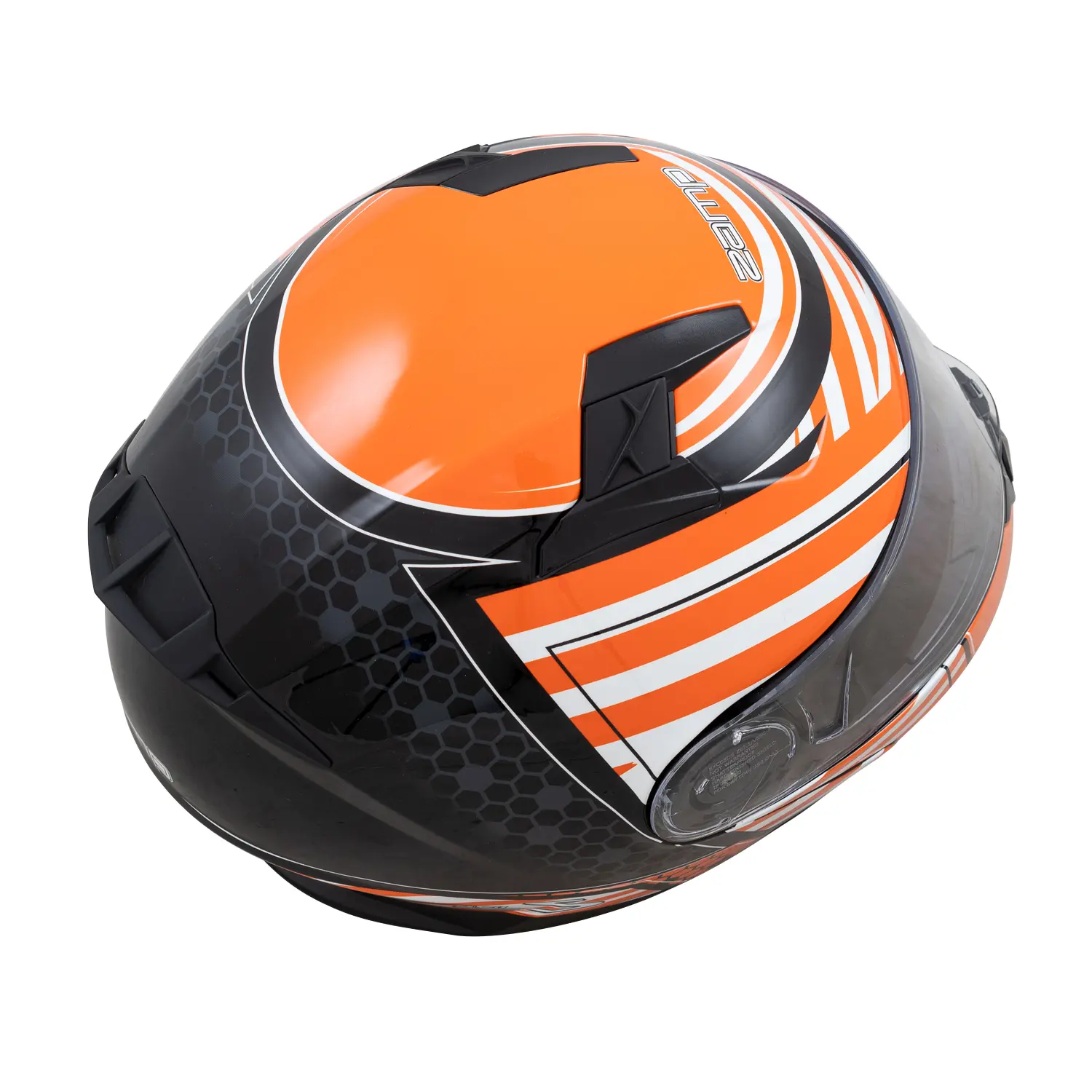 FL-4 Orange Graphic Helmet