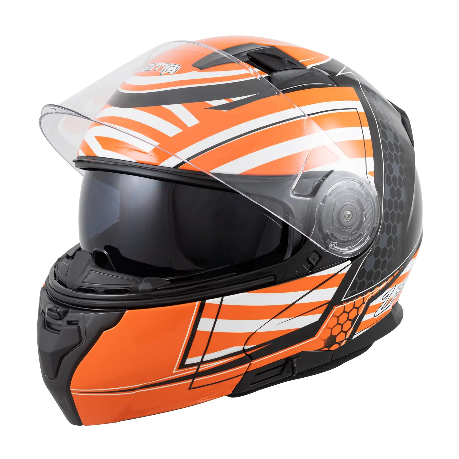 FL-4 Orange Graphic Helmet