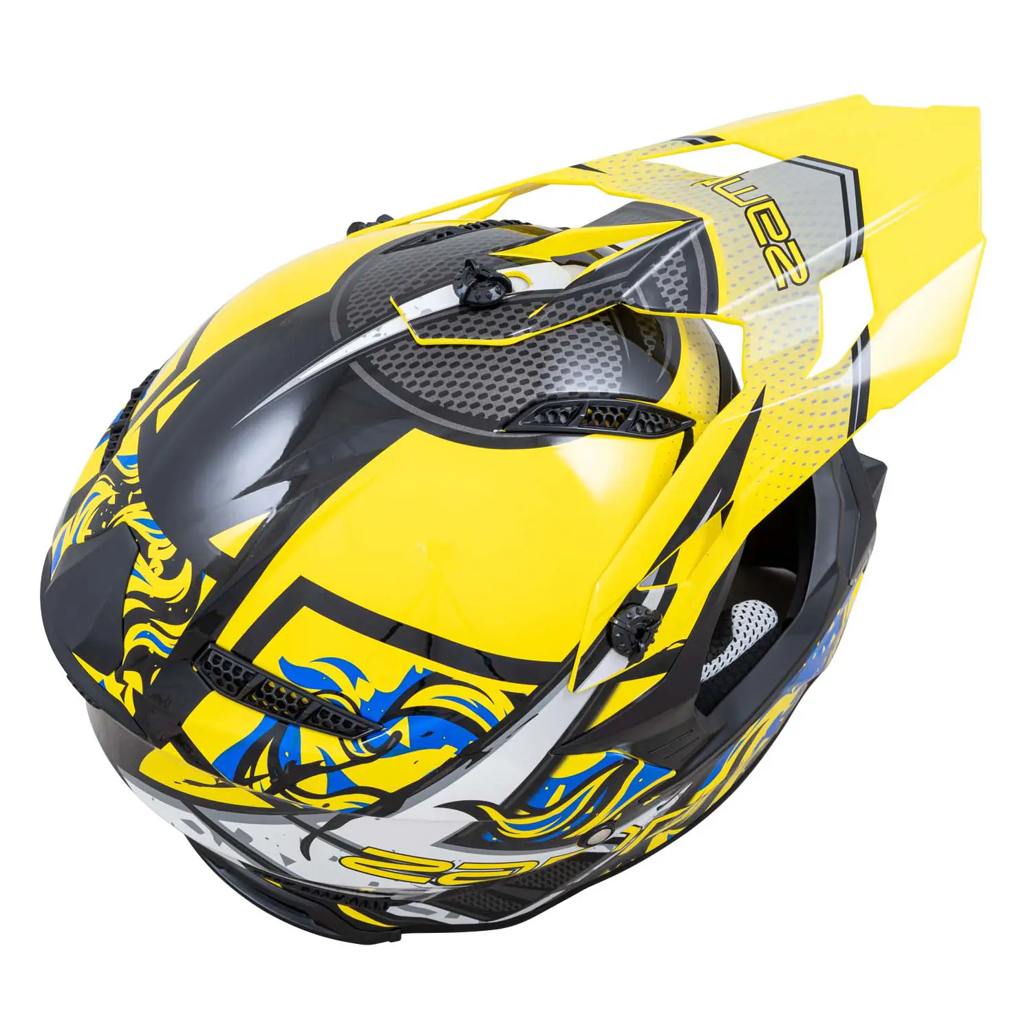 FS-9 Blue Graphic Helmet
