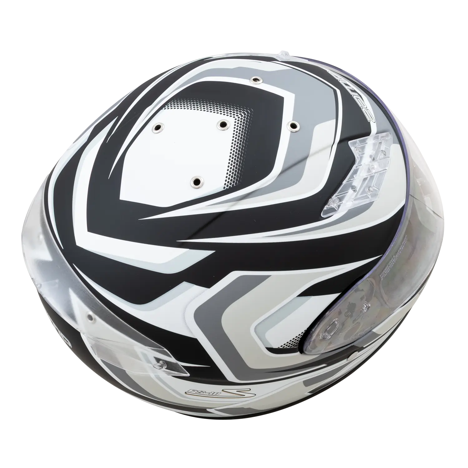 FS-10 Matte Gray Graphic Helmet