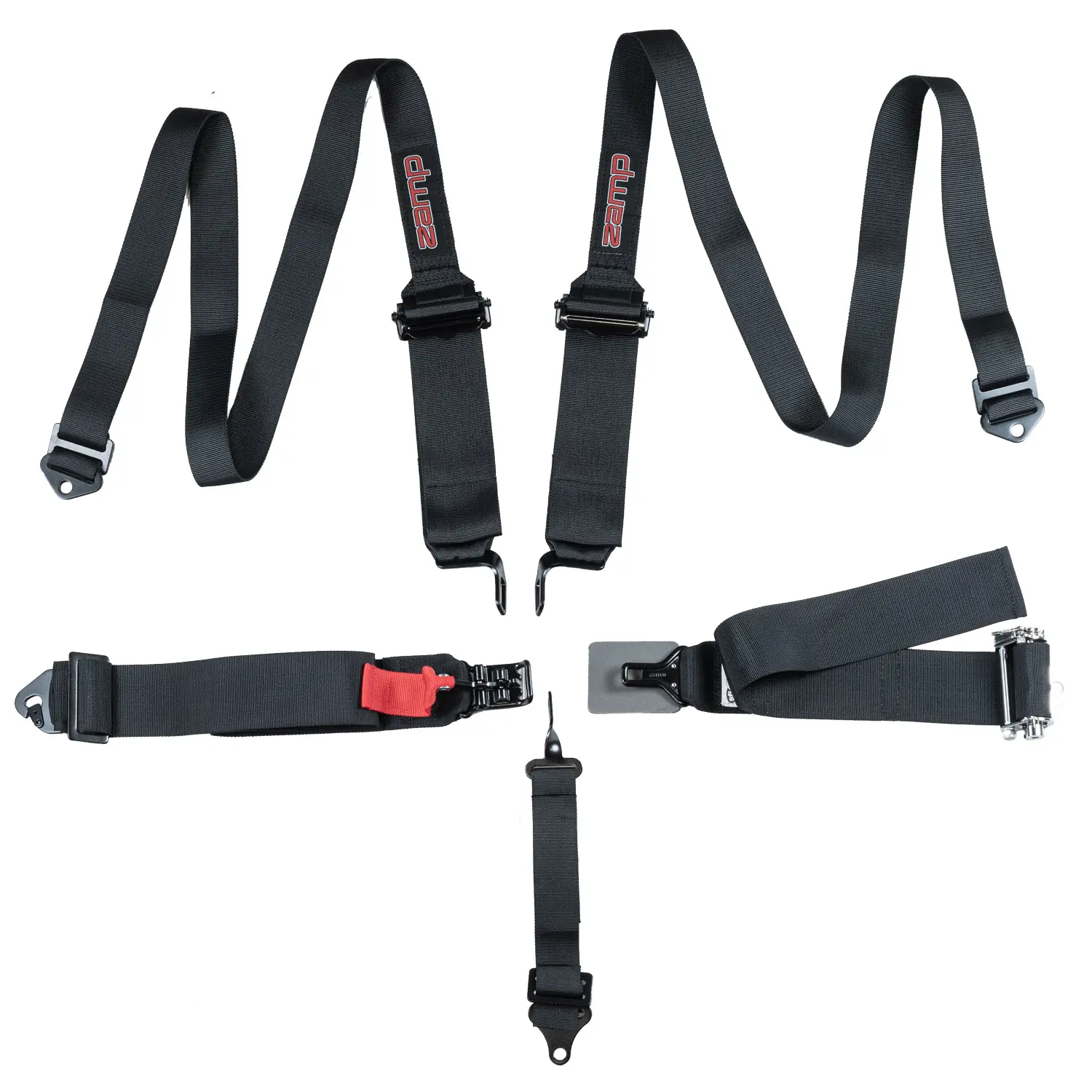 Racing Harness with Ratchet Adjuster
