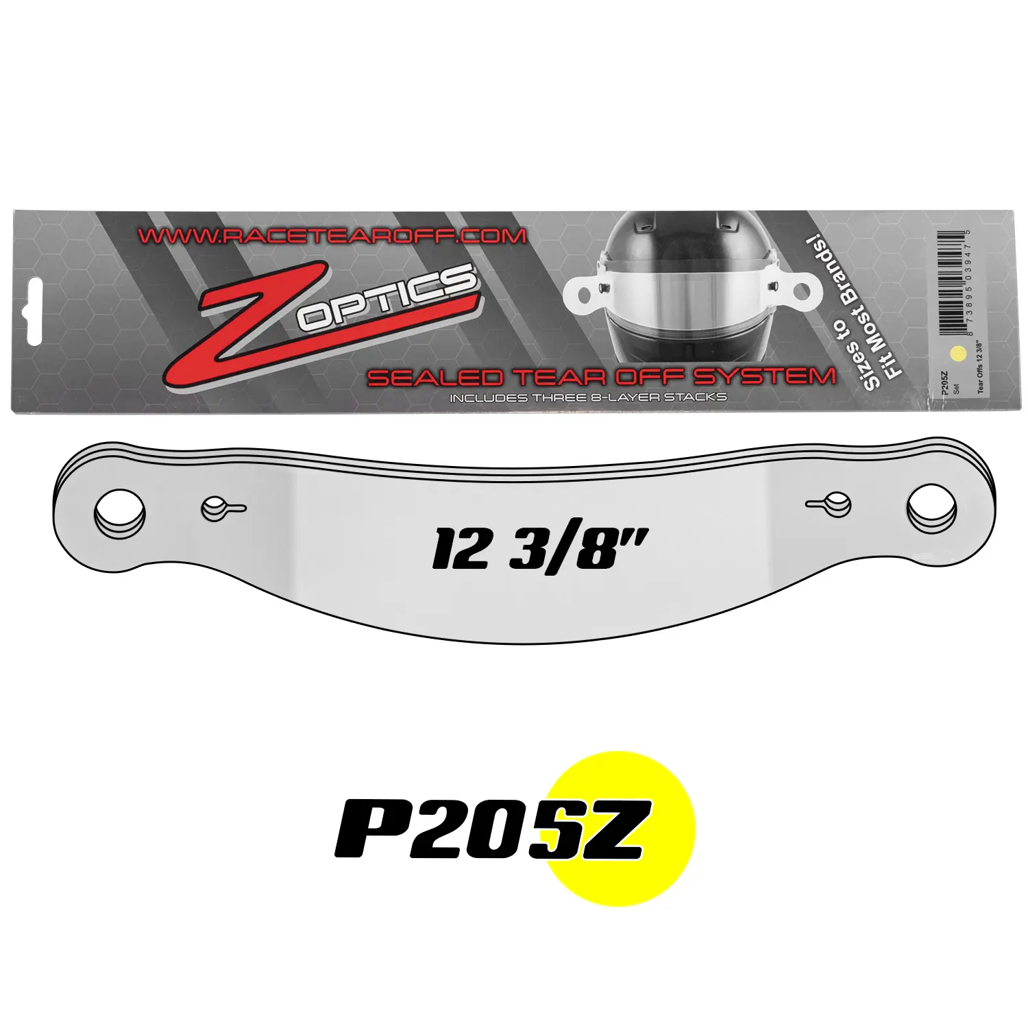 P205Z 12 3/8in Laminated Tear Offs