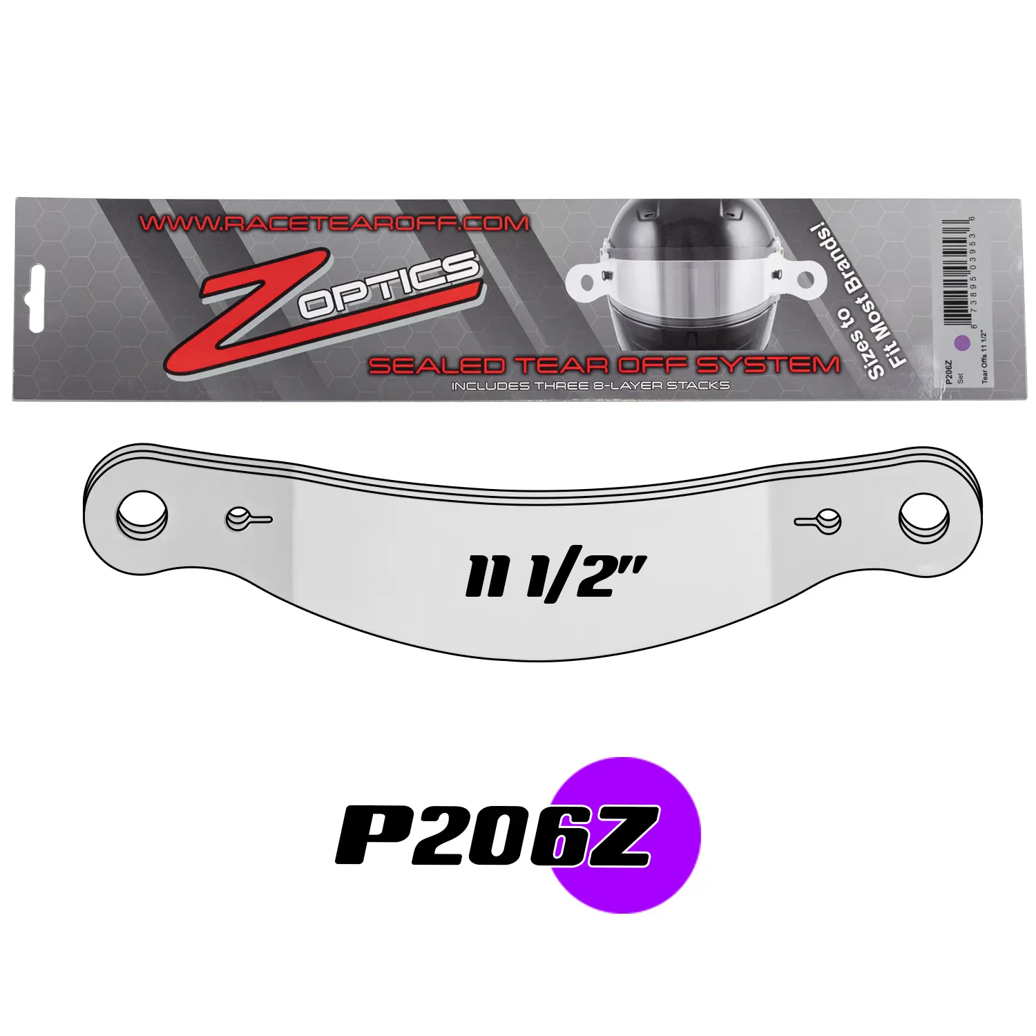 P206Z 11 1/2in Laminated Tear Offs