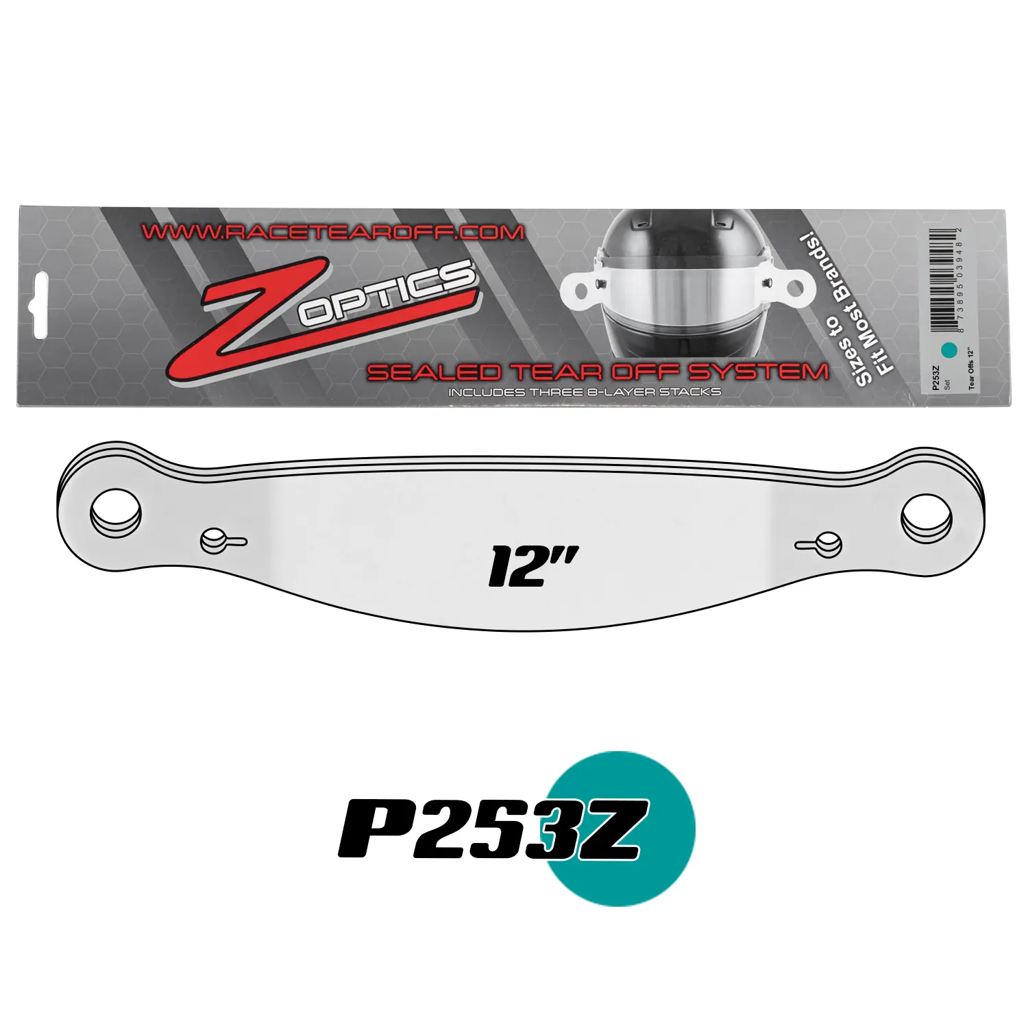 P253Z 12in Laminated Tear Offs